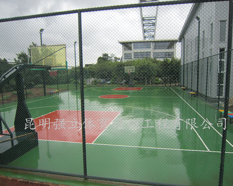 金沙江中游水電開發(fā)公司室外籃球場工程