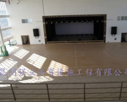 大理州財(cái)校體育館籃球場體育木地板工程